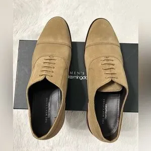 The Men’s Store Bloomingdale’s Cap Toe Suede Oxford - Tan The Men main image 2